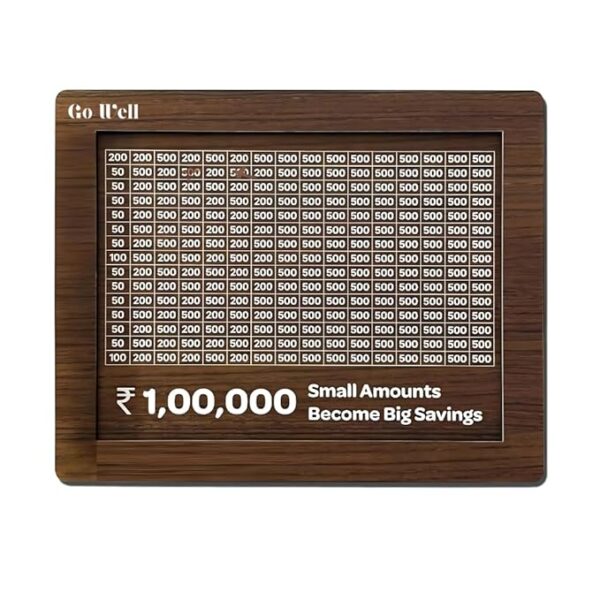 ₹1 Lakh Wooden Piggy Bank